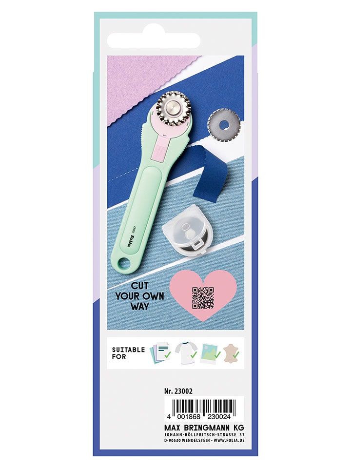 folia PAPER Rolka tnąca w kolorze czarnym z wymiennymi ostrzami rozmiar: onesize