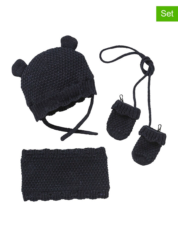 vertbaudet 3-częściowy zestaw w kolorze granatowym rozmiar: 62/68