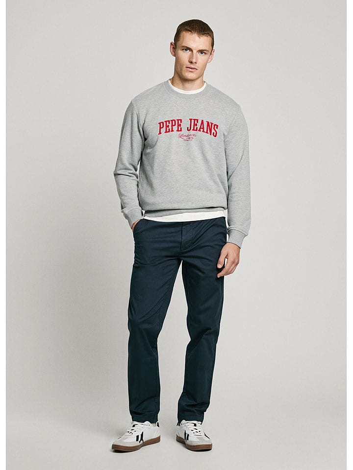 Pepe Jeans Spodnie chino "Poplin" w kolorze granatowym rozmiar: W31