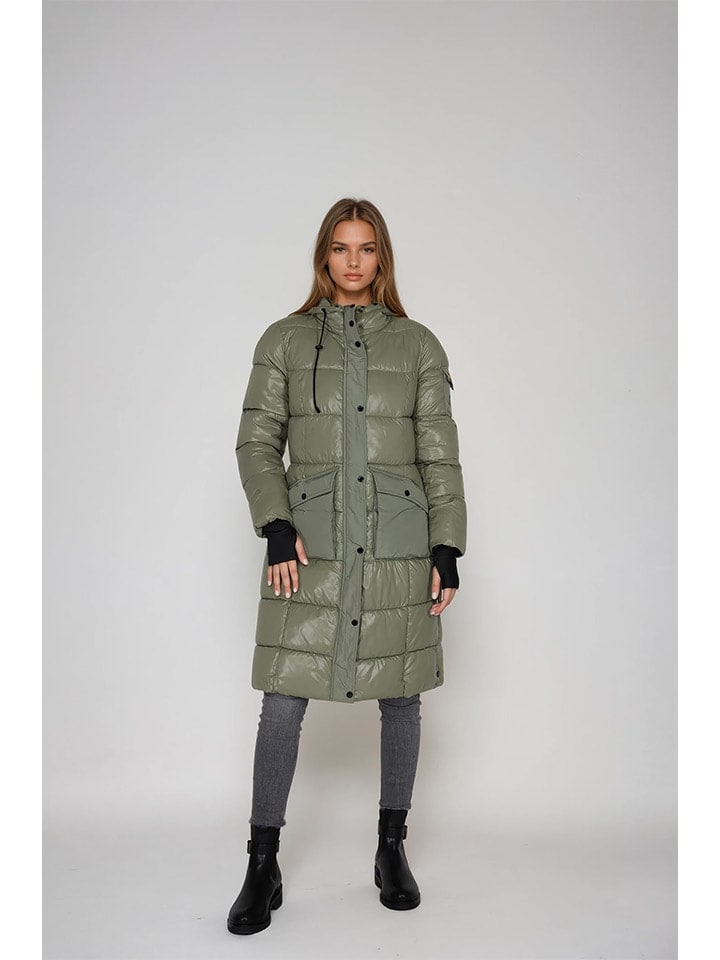 Steve Madden Płaszcz zimowy w kolorze zielonym rozmiar: XS