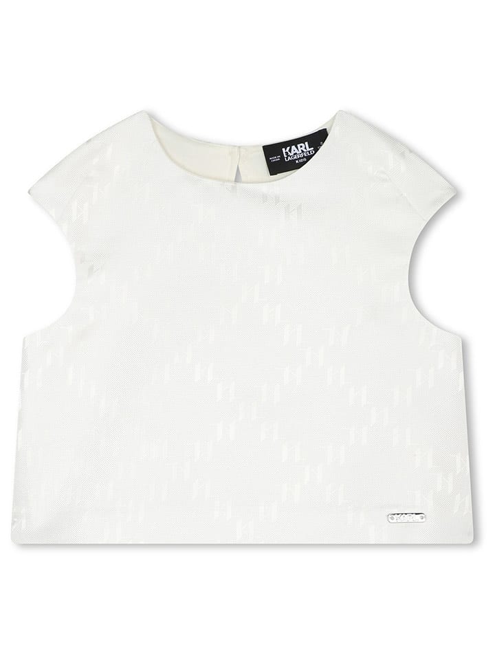 Karl Lagerfeld Kids Top w kolorze białym rozmiar: 164