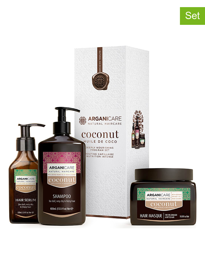 Argani Care 3-częściowy zestaw do włosów "Trio Box Ultra Nourishing - Coconut oil" rozmiar: onesize