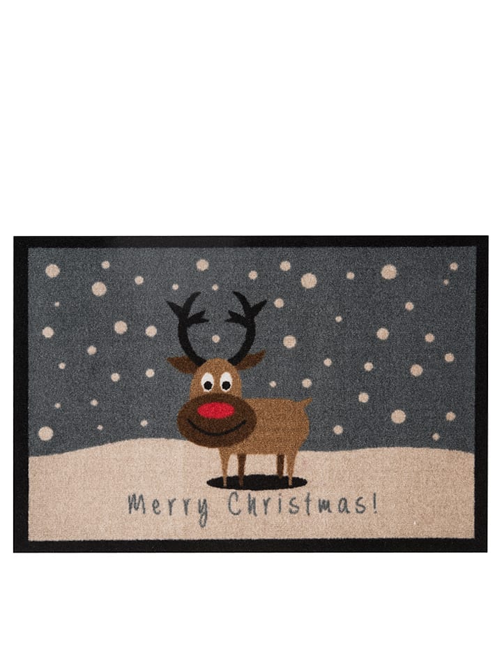 Hanse Home Wycieraczka "Printy" w kolorze beżowo-szarym rozmiar: 40x60 cm