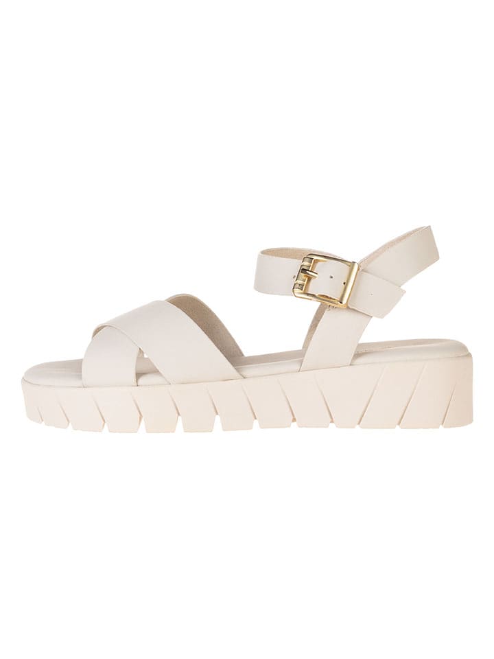 s.Oliver Sandały w kolorze kremowym rozmiar: 37