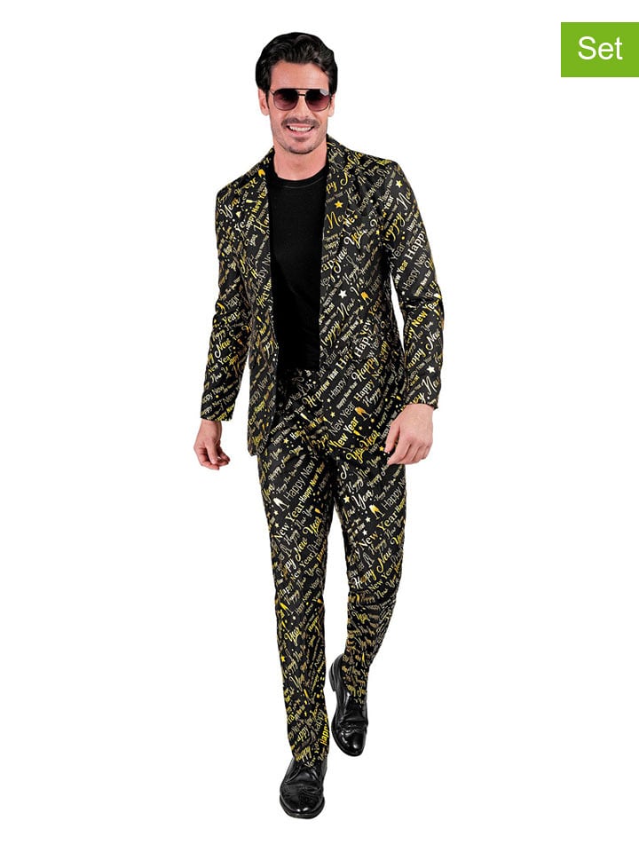 Widmann 2-częściowy zestaw "Happy New Year" w kolorze złoto-czarnym rozmiar: XXL