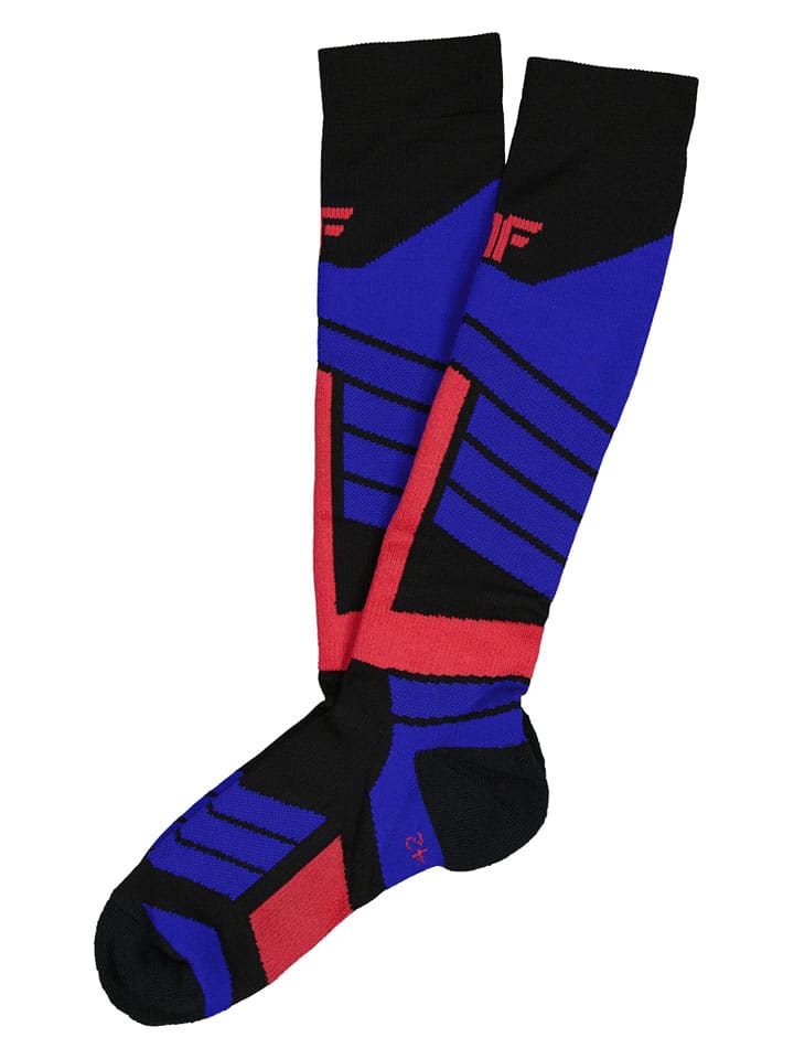 4F Skarpety w kolorze czarno-niebieskim rozmiar: 43-46