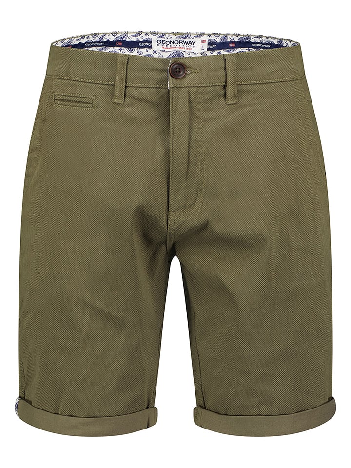 Geographical Norway Bermudy "Pacome" w kolorze khaki rozmiar: 3XL