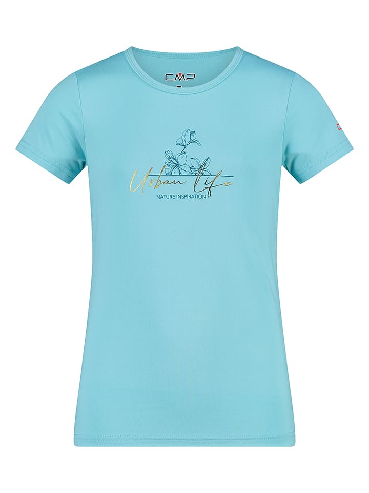 CMP Koszulka funkcyjna w kolorze turkusowym rozmiar: 98
