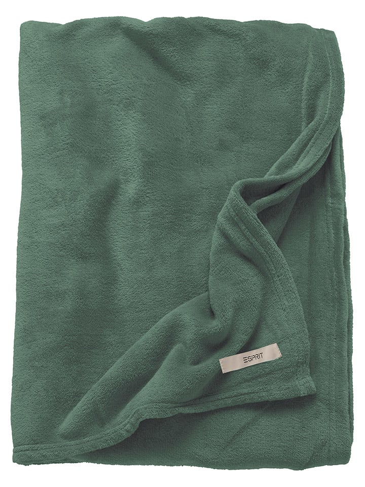 ESPRIT Pled "Mellows" w kolorze zielonym rozmiar: 150x200 cm