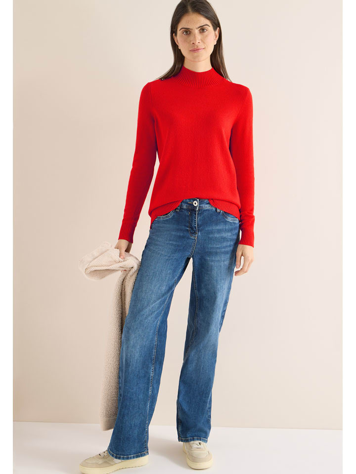 Cecil Sweter w kolorze czerwonym rozmiar: XS