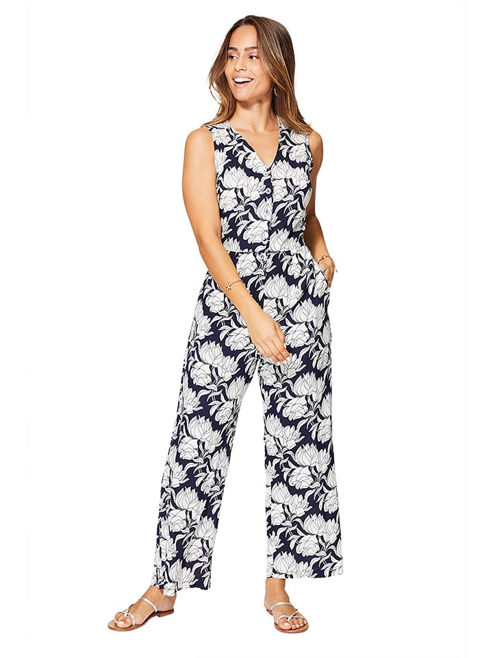 Aller Simplement Kombinezon w kolorze granatowo-białym rozmiar: 38/40