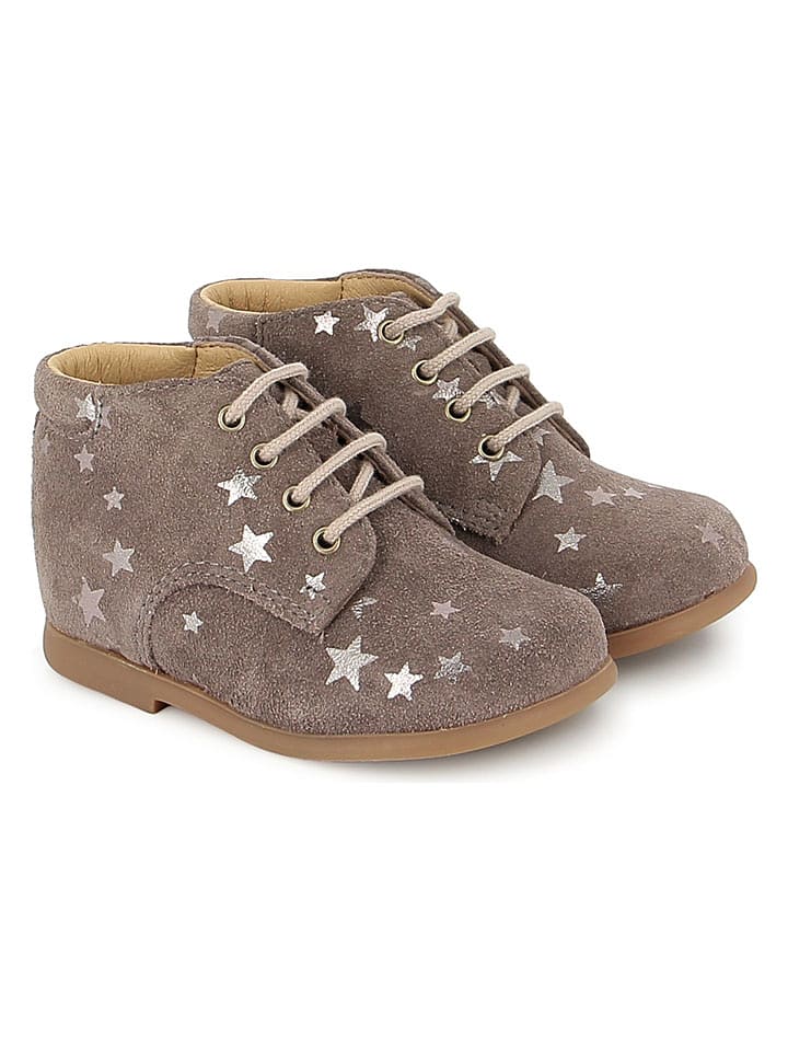 Pom D'api Skórzane botki w kolorze szarym rozmiar: 22