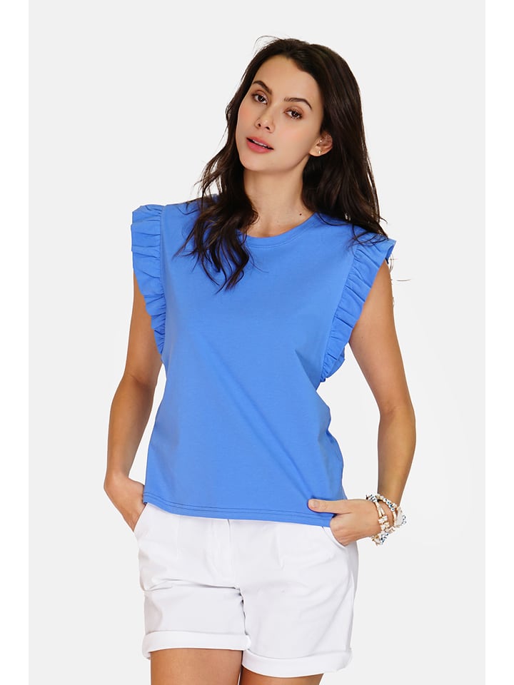 ASSUILI Koszulka w kolorze błękitnym rozmiar: 36