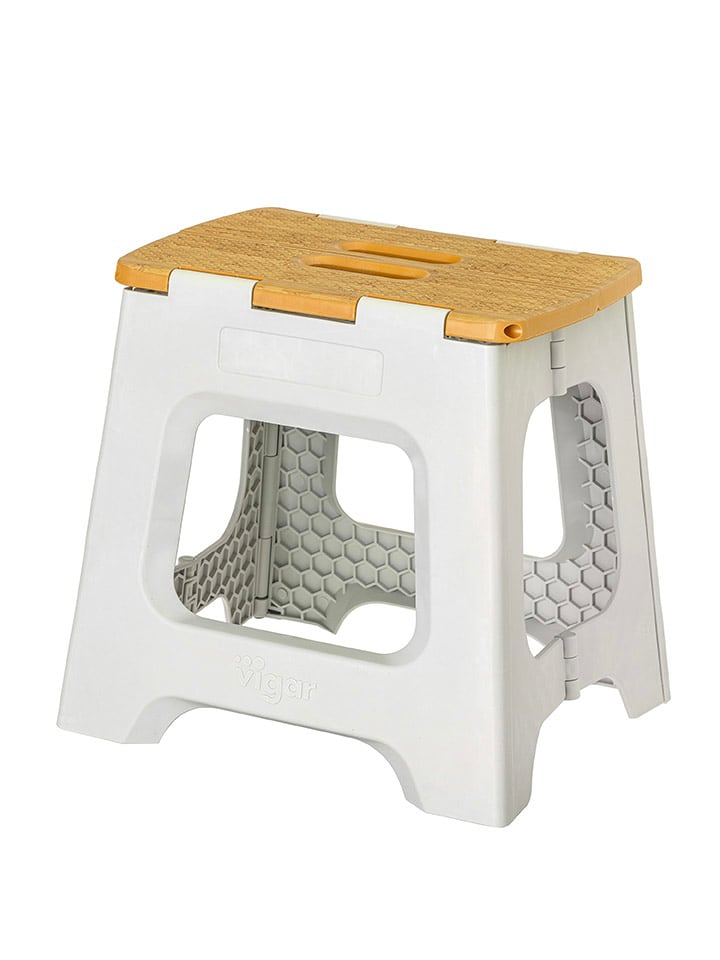 Vigar Hocker w kolorze szaro-jasnobrązowym - wys. 32 cm rozmiar: onesize