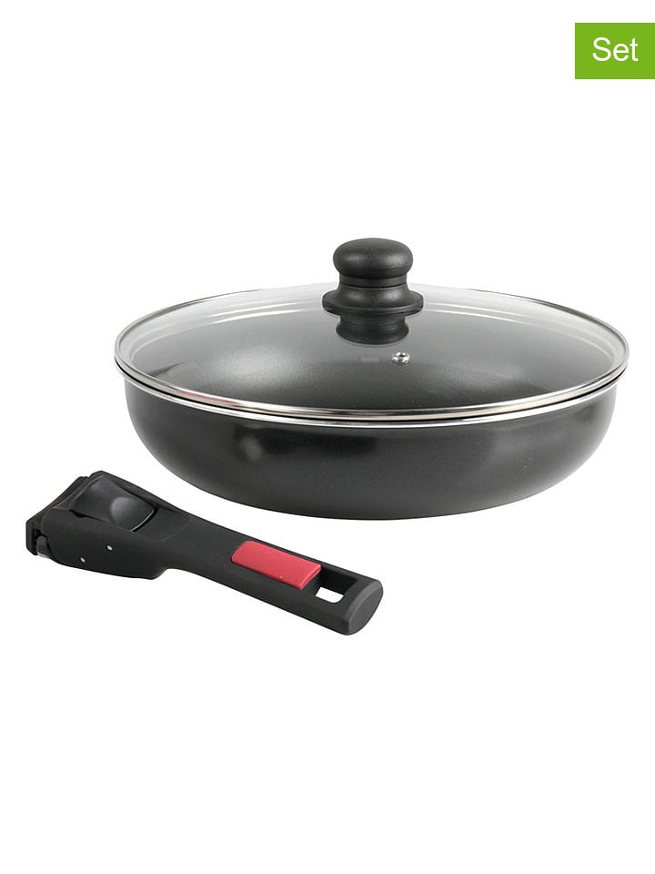 Sitram 3-częściowy zestaw "Agile" w kolorze czarnym - Ø 28 cm rozmiar: onesize