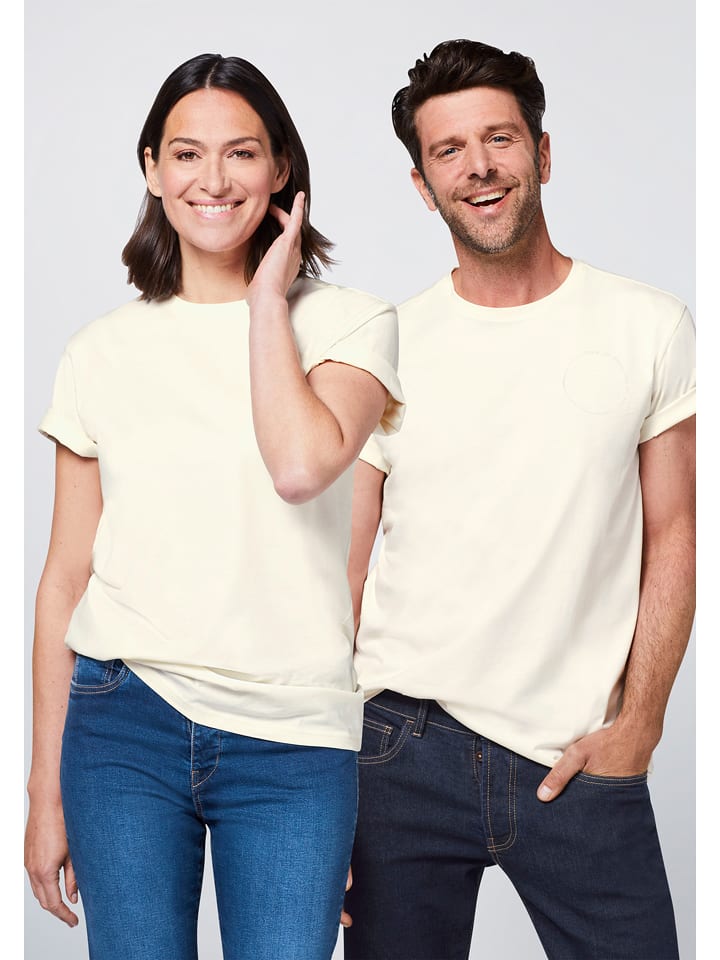 Detto Fatto Koszulka w kolorze kremowym rozmiar: L