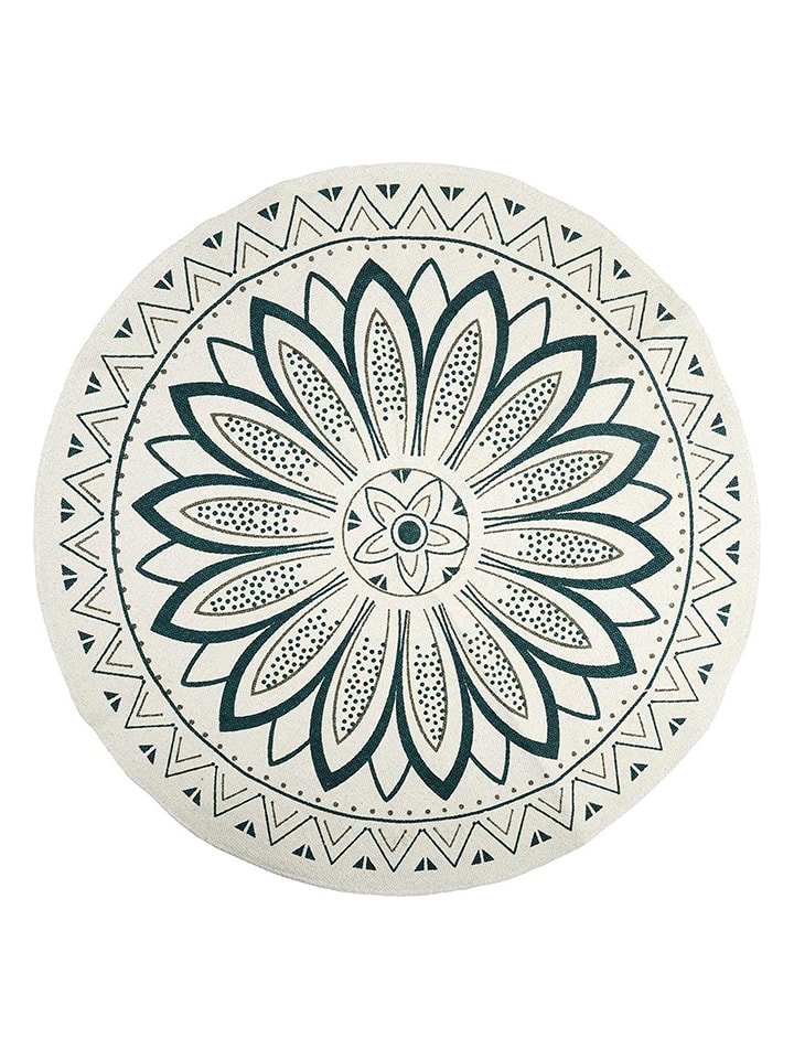 Ethnical Life Dywan w kolorze czarno-kremowym - Ø 90 cm rozmiar: onesize