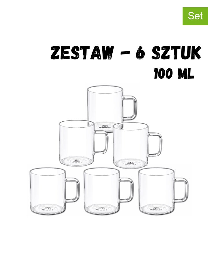 Wilmax Szklanki (6 szt.) - 100 ml rozmiar: onesize