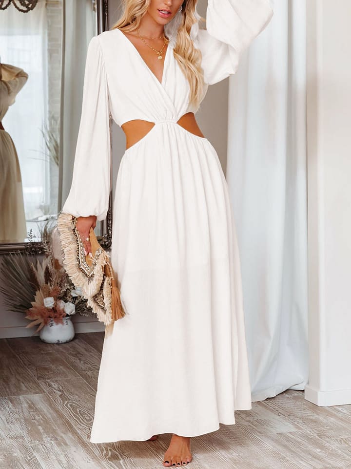 Milan Kiss Sukienka w kolorze kremowym rozmiar: S