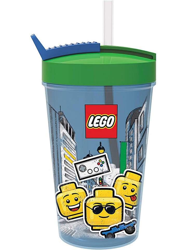 LEGO Kubek "Iconic - Boy" w kolorze niebiesko-zielonym - 500 ml rozmiar: onesize