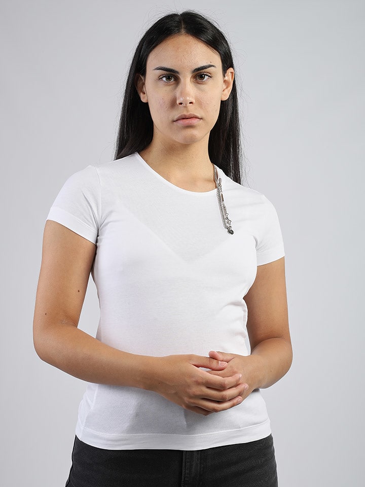 Diesel Clothes Koszulka w kolorze białym rozmiar: XS