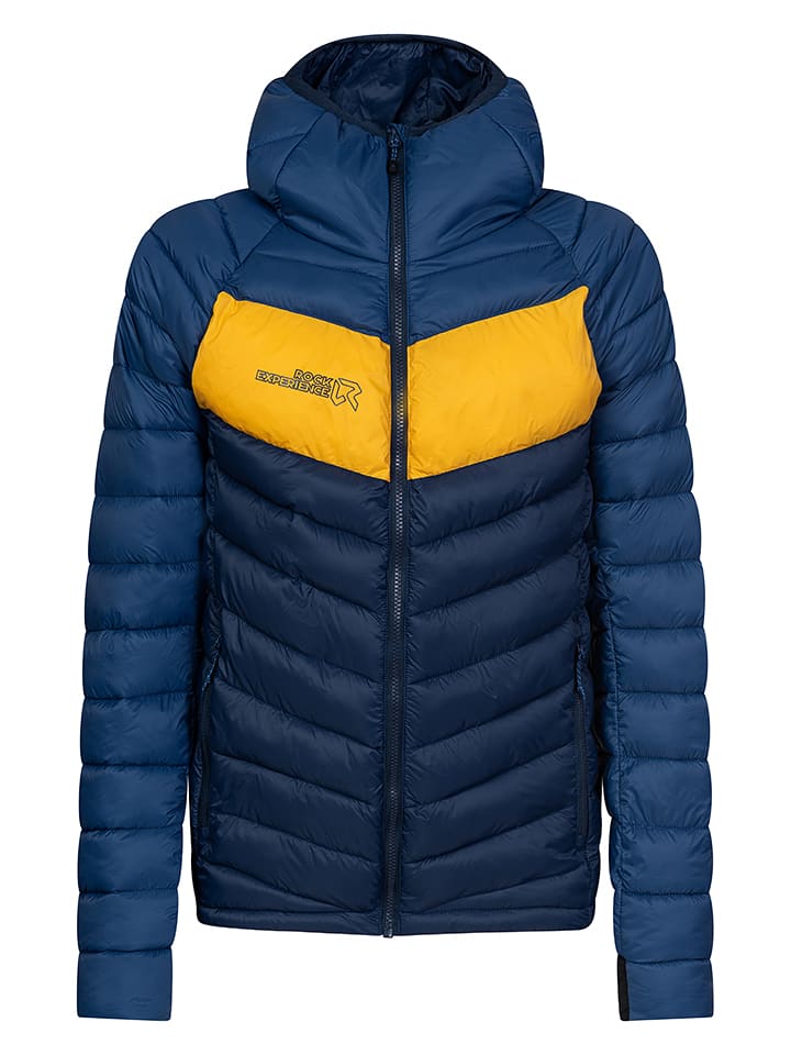 ROCK EXPERIENCE Kurtka funkcyjna "Tanana" w kolorze granatowo-żółtym rozmiar: XL