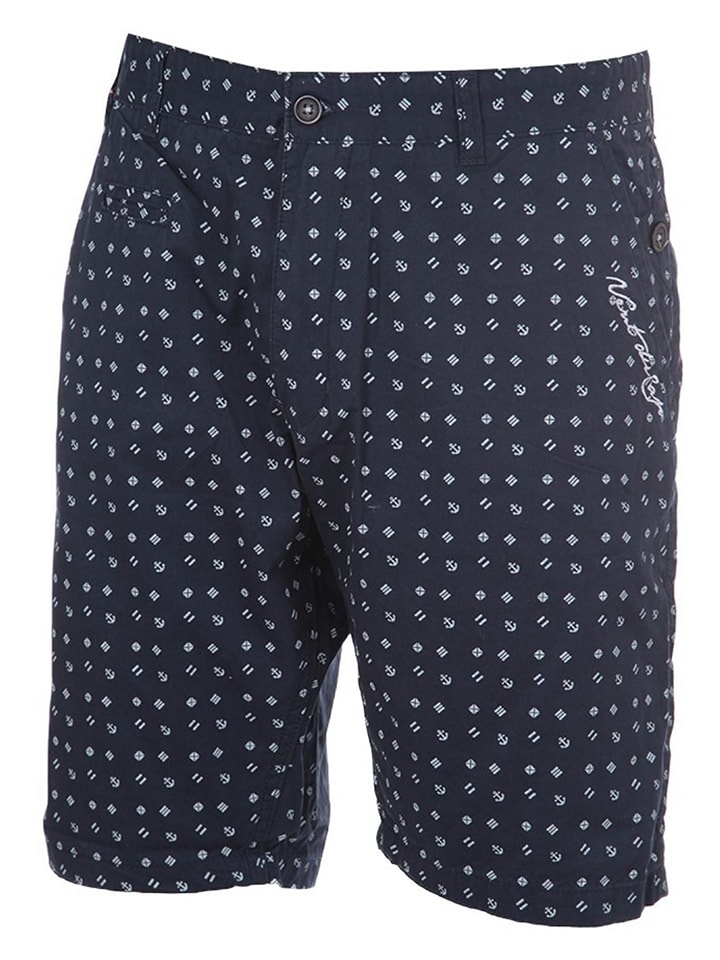 Peak Mountain Bermudy "Ceprint" w kolorze granatowym rozmiar: M