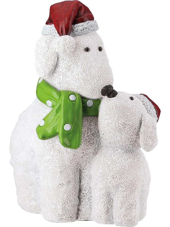 GILDE Figurka dekoracyjna "Marley" w kolorze białym - 16,5 x 21,5 x 12 cm rozmiar: onesize