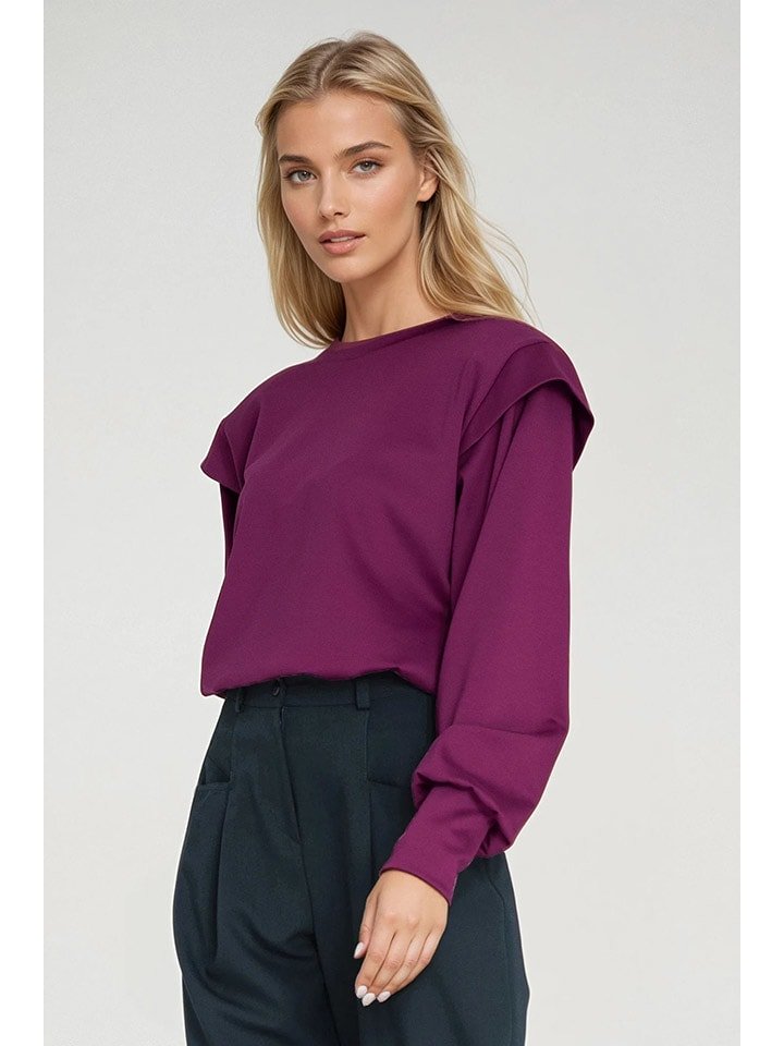 Nife Bluza w kolorze fioletowym rozmiar: 42