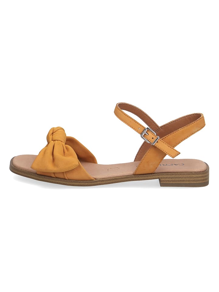 Caprice Skórzane sandały "Shakira" w kolorze żółtym rozmiar: 38