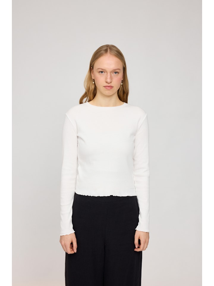 MAZINE Koszulka "Ribbed" w kolorze kremowym rozmiar: XL