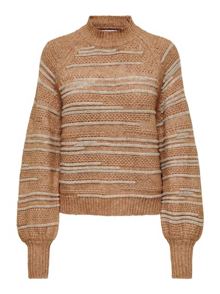 ONLY Sweter w kolorze beżowym rozmiar: XL