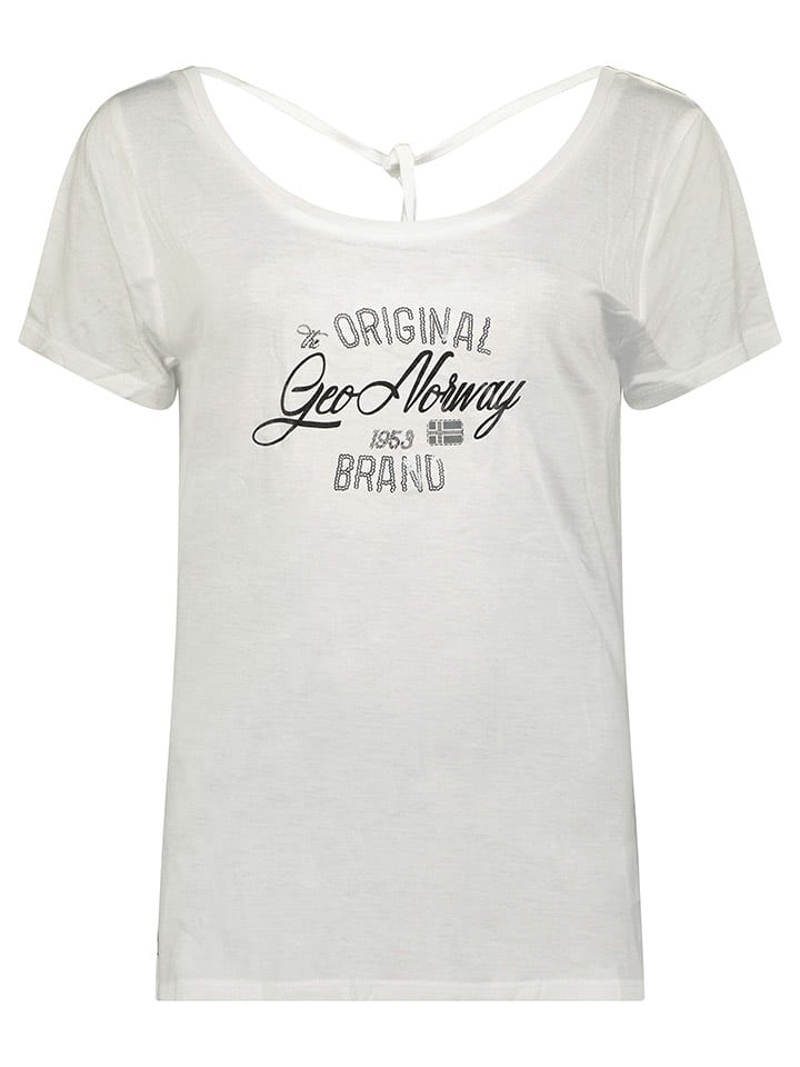 Geographical Norway Koszulka "Jalet" w kolorze białym rozmiar: L