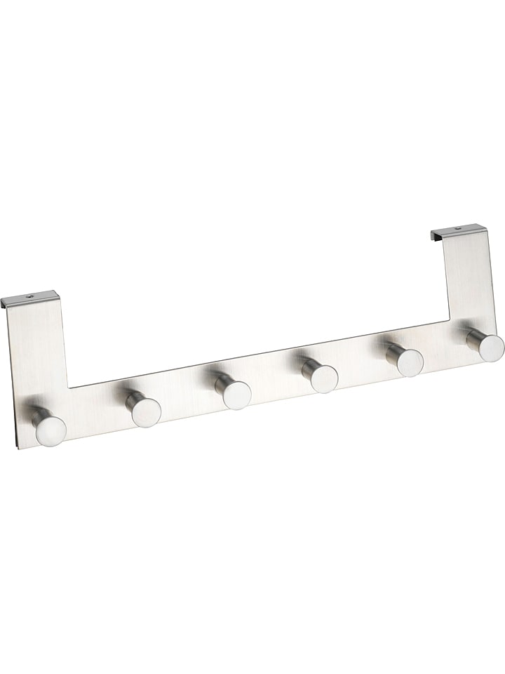 Wenko Wieszak "Celano" w kolorze srebrnym na drzwi - 39 x 11 x 5,5 cm rozmiar: onesize