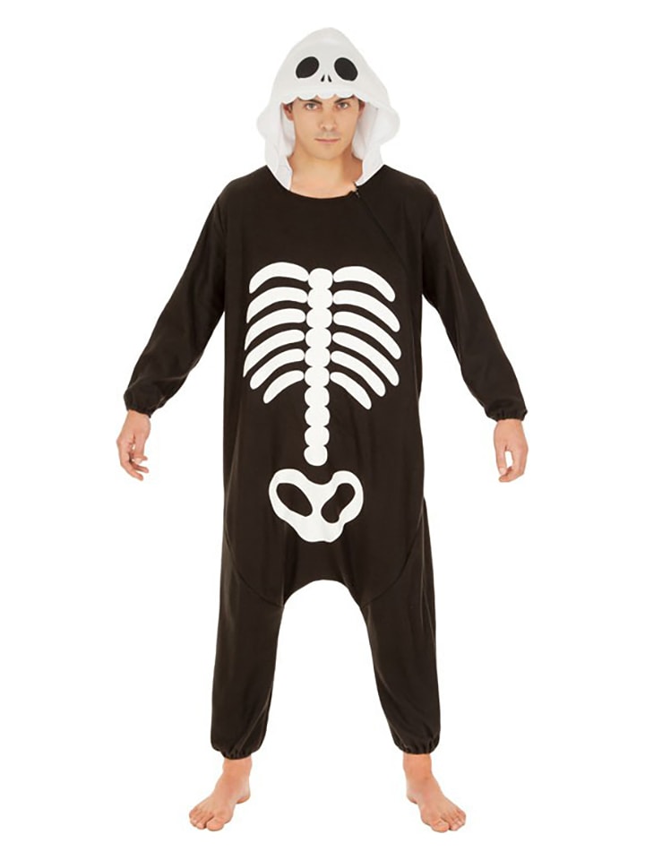 Carnival Party Kombinezon kostiumowy "Skeleton" w kolorze czarnym rozmiar: 164