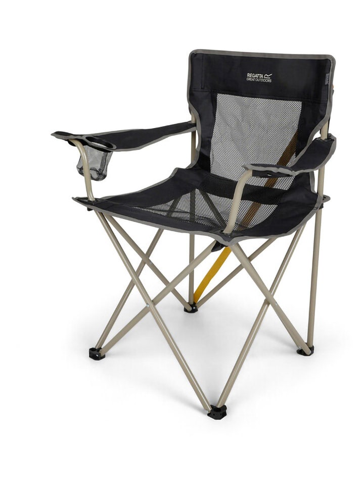 Regatta Krzesło składane "Isla" w kolorze czarnym rozmiar: onesize