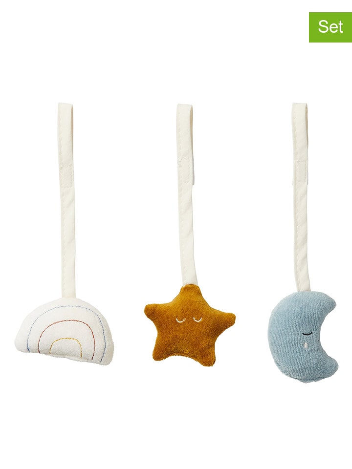 FABELAB 3-częściowy zestaw "Moonbeam" w kolorze biało-brązowym - 0+ rozmiar: onesize