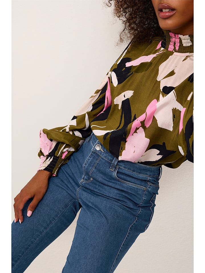 Kaffe Dżinsy "Vicky" - Skinny fit - w kolorze niebieskim rozmiar: 44