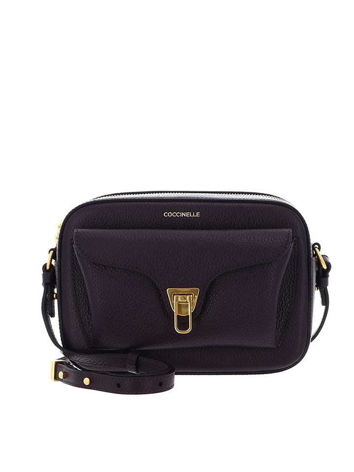 COCCINELLE Skórzana torebka w kolorze czarnym - 21 x 15 x 7 cm rozmiar: onesize