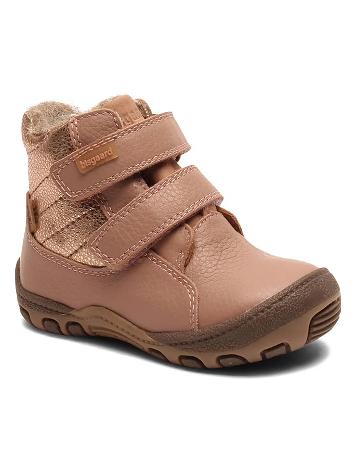 bisgaard Skórzane botki zimowe w kolorze beżowym rozmiar: 25