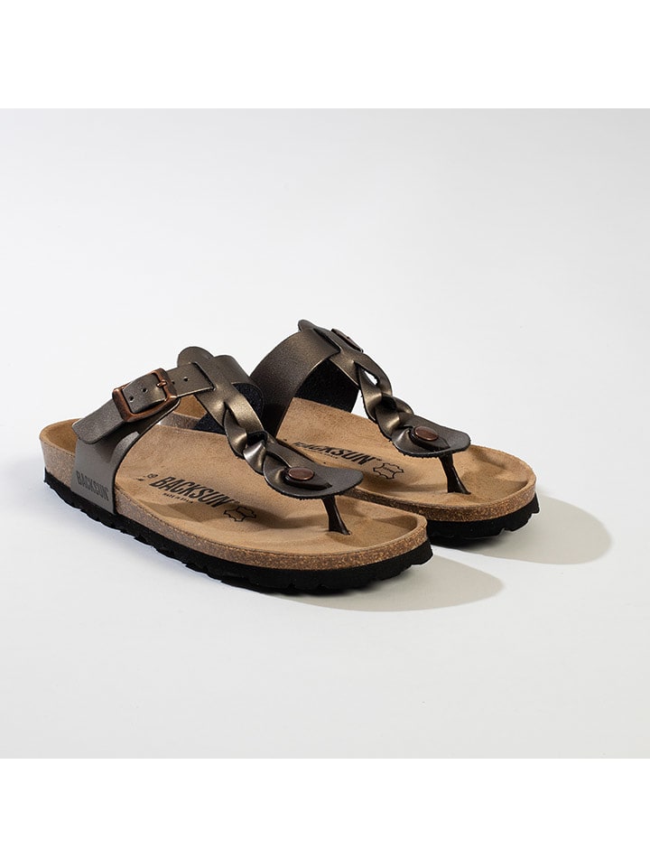 BACKSUN Japonki "Reggio" w kolorze szarym rozmiar: 36