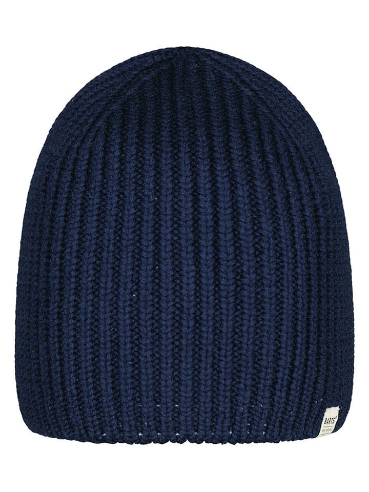 Barts Wełniana czapka "Peoria" w kolorze granatowym rozmiar: onesize