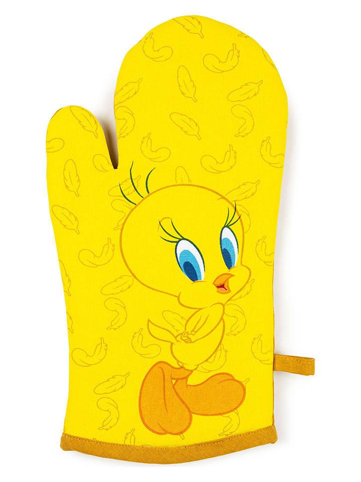 Trendy Kitchen by EXCÉLSA Rękawica kuchenna "Looney Tunes Tweety" w kolorze żółtym - 32 x 18 cm rozmiar: onesize