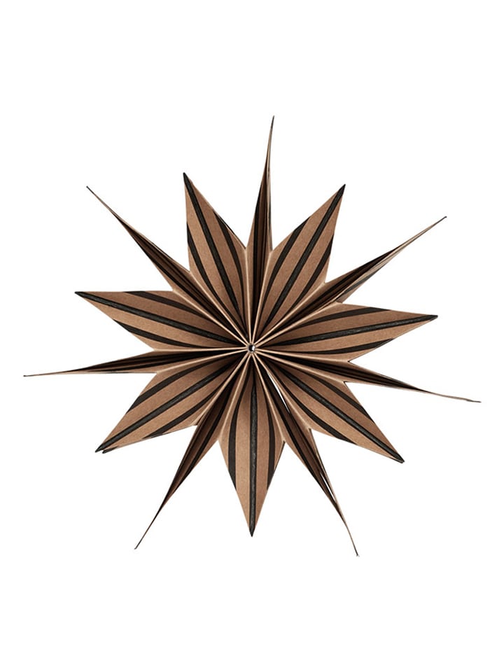 OYOY living design Gwiazda świąteczna "Toppu" w kolorze jasnobrązowym rozmiar: onesize