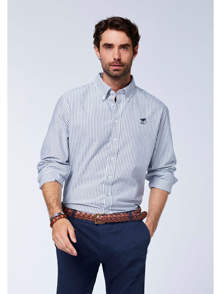 Polo Sylt Koszula - Regular fit - w kolorze szaro-białym rozmiar: XL