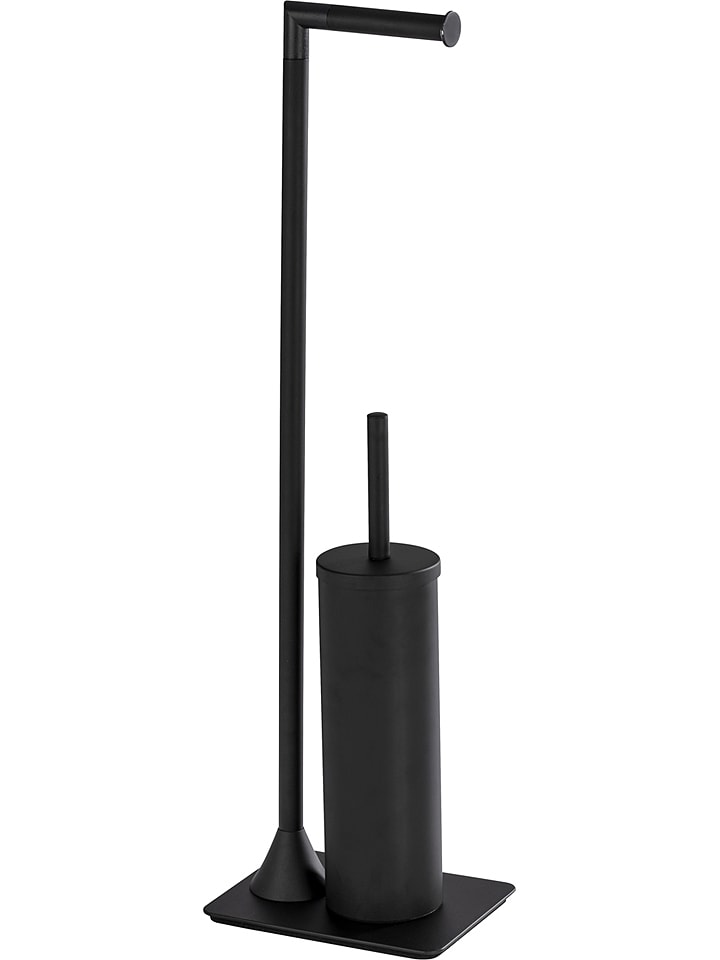 Wenko Zestaw WC "Hella" w kolorze czarnym - wys. 69 cm rozmiar: onesize