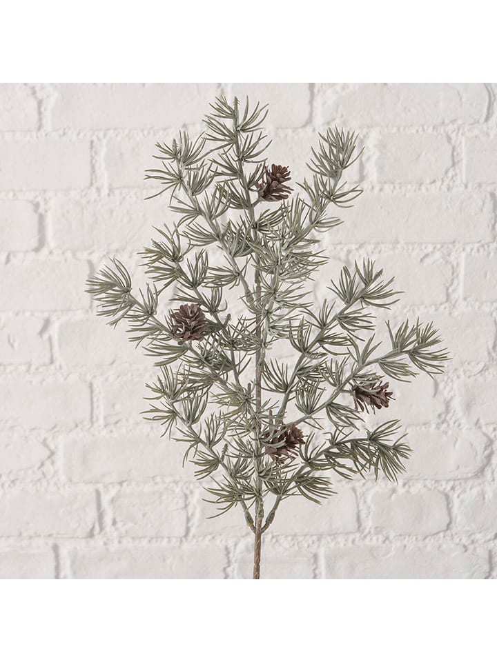 Boltze Dekoracyjna gałązka "Kiefer" w kolorze zielonym - wys. 6 cm rozmiar: onesize