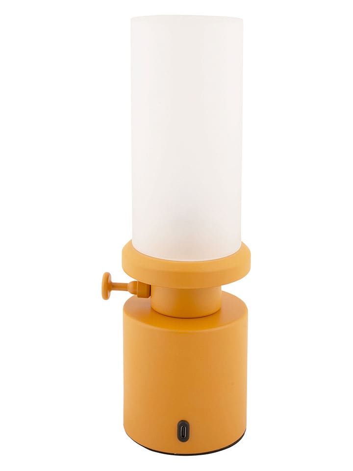 Leitmotiv Lampa stołowa LED "Camp" w kolorze musztardowym rozmiar: onesize