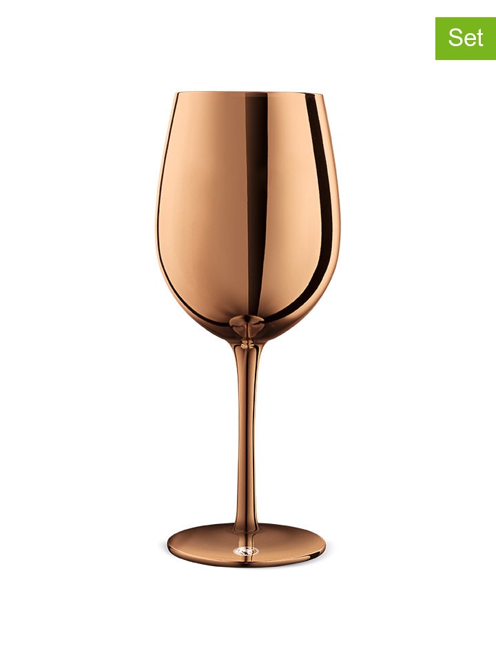 Chef Cuisine Kieliszki (4 szt.) w kolorze miedzianym - 550 ml rozmiar: onesize