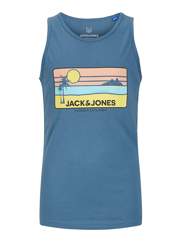 JACK & JONES Junior Top "Peak" w kolorze niebieskim rozmiar: 152